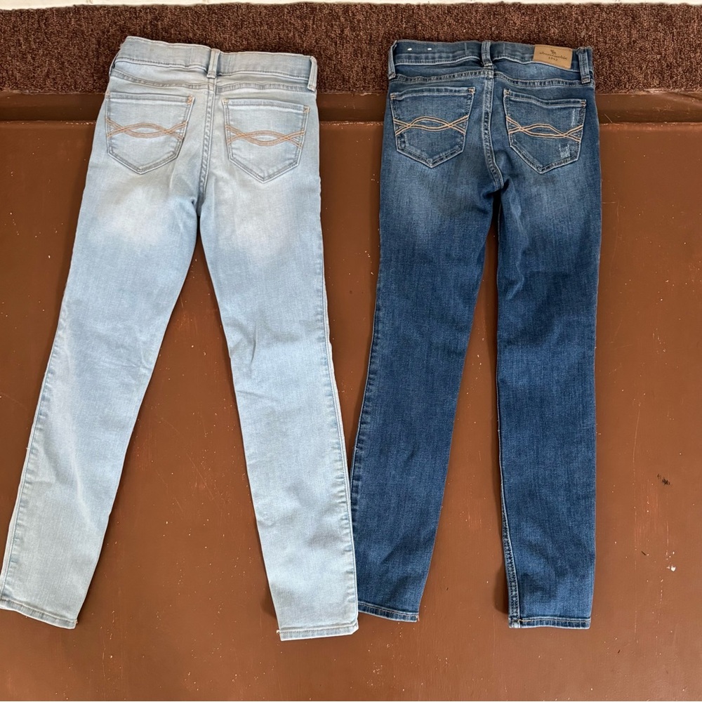 Abercrombie Kids Super Skinny Slim Jeans - Girls 9/10 - Picture 3 of 5
